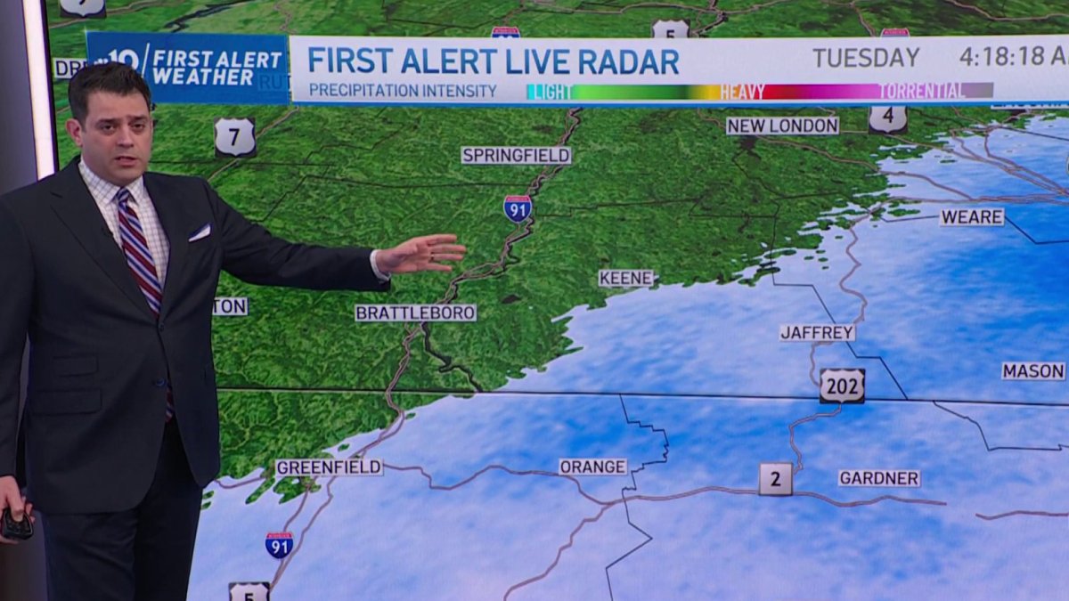 Snow and Rain Showers Move Through Tuesday Morning – NBC Boston