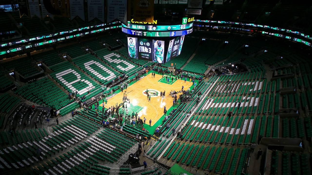 Boston, MA, United States, May 16, 2022: The exterior of the TD Garden.  This Arena is home to the Boston Celtics and the Boston Bruins Stock Photo  - Alamy