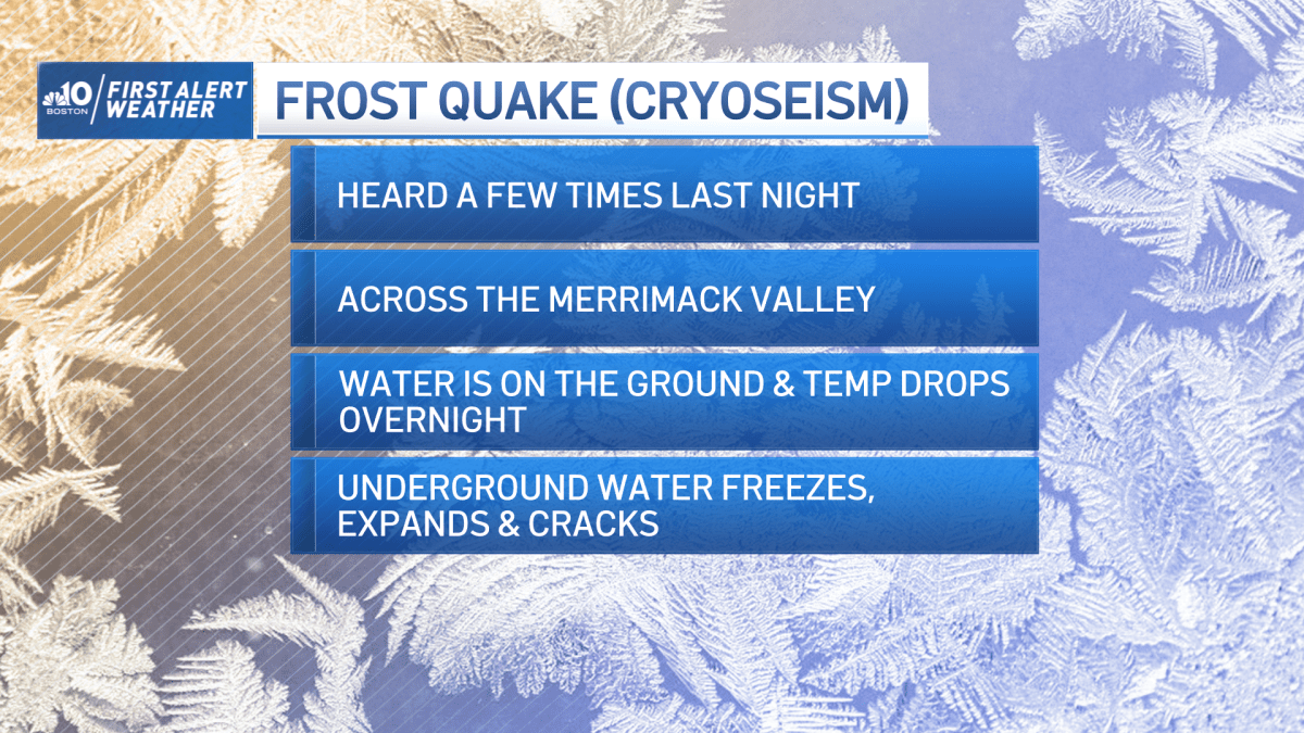 What is a Frost Quake? NBC Boston