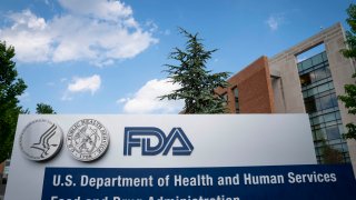 WHITE OAK, MD - JULY 20: A sign for the Food And Drug Administration is seen outside of the headquarters on July 20, 2020 in White Oak, Maryland.