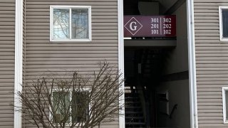 The apartment building where the man suspected of killing four University of Idaho students lived is seen in Pullman, Washington, on Jan. 15, 2023.