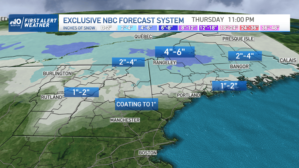 New England Forecast: Snow and Ice Tonight in Northern New England ...