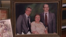 Steven Kaldeck with his parents.