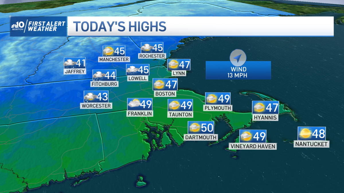 Boston MA Weather This Weekend: Warm and Cloudy Saturday in New England ...