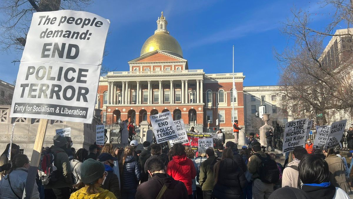 Boston Protest Today Over Tyre Nichols Memphis Police Beating Video ...