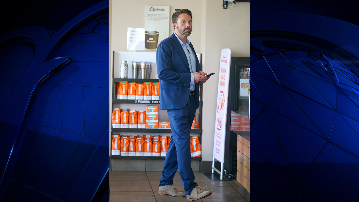 This file photo shows Ben Affleck at a Los Angeles Dunkin' on Sept. 16, 2022.