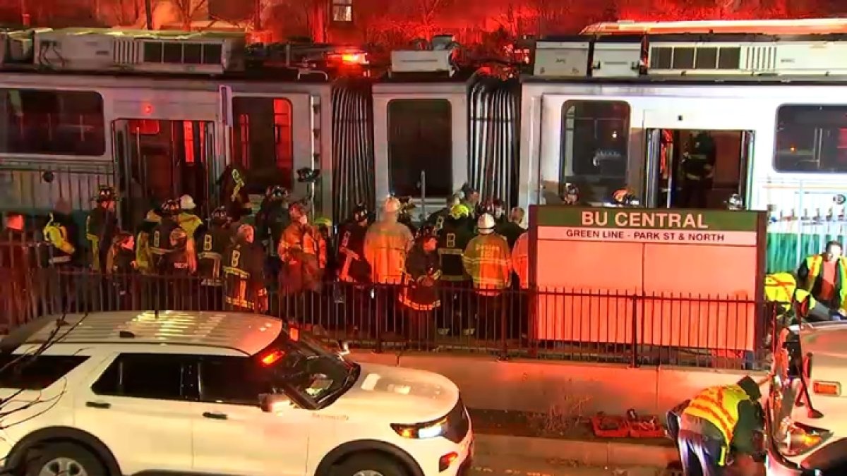 Woman Rescued from Under Green Line Train in Boston