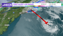 The eye of a storm bringing snow to New England on Sunday and Monday, Jan. 15 and 16, 2023.