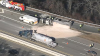 Truck Rolls Over in Woburn, Closing I-93-to-I-95 Ramp Indefinitely and Hurting Driver