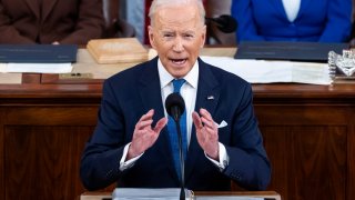FILE - President Joe Biden delivers his first State of the Union