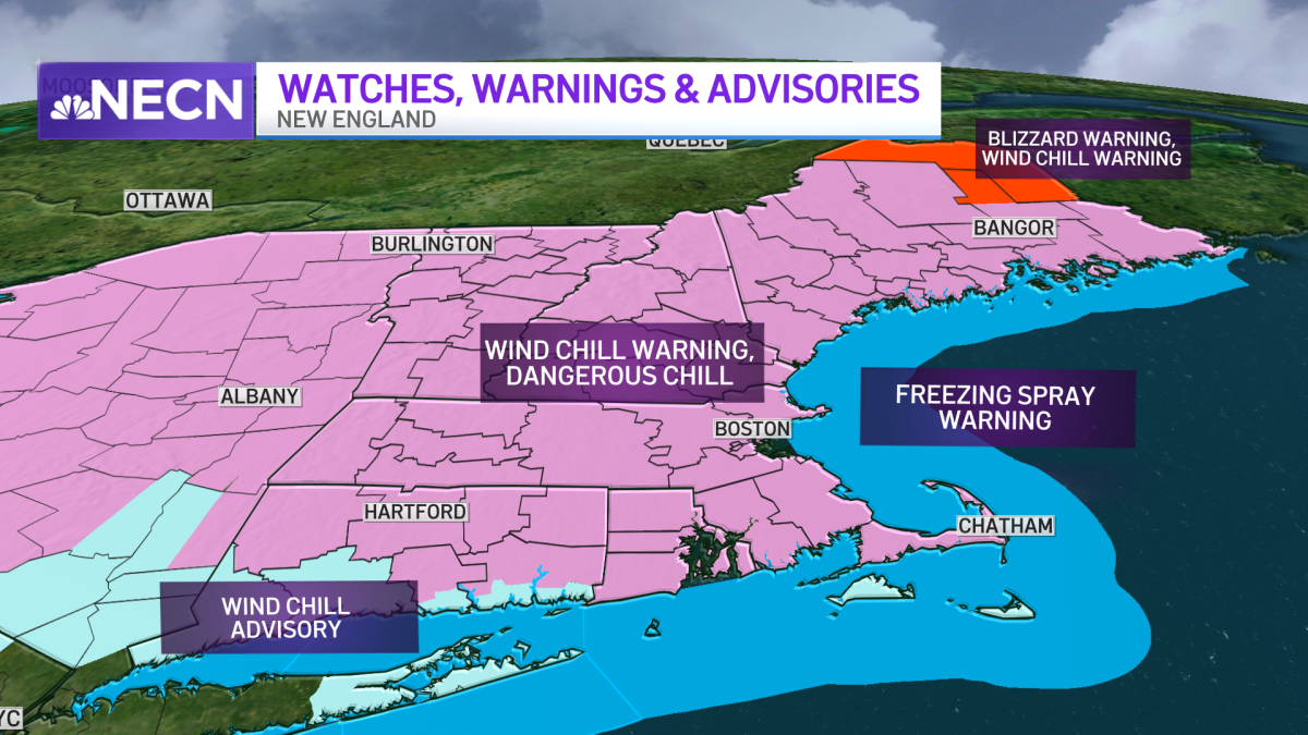 New England Cold Weather How Cold Will It Get Today and Tomorrow