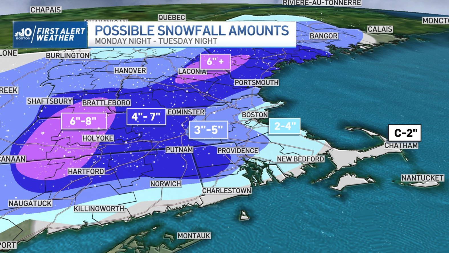 Snow Tuesday Massachusetts Latest Snowfall Totals Map NBC Boston snow-tuesday-massachusetts-latest-snowfall-totals-map-nbc-boston