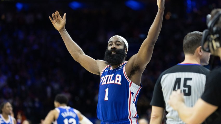 James Harden shows up in pajamas for Sixers' opening night vs. Celtics