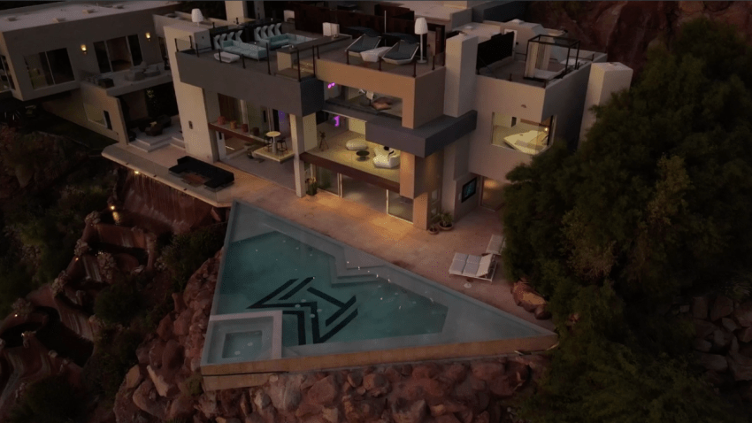 Look inside Rod Stewart's $70 million extravagant LA mansion – NBC Los  Angeles