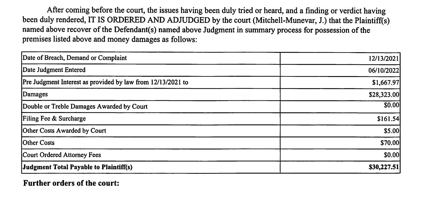 Reading apartment complex judgment