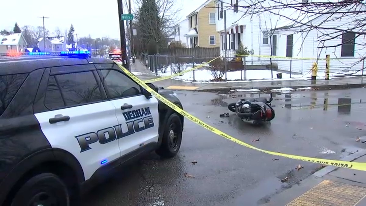 Dedham MA MopedDump Truck Crash Leaves Teen Dead NBC Boston