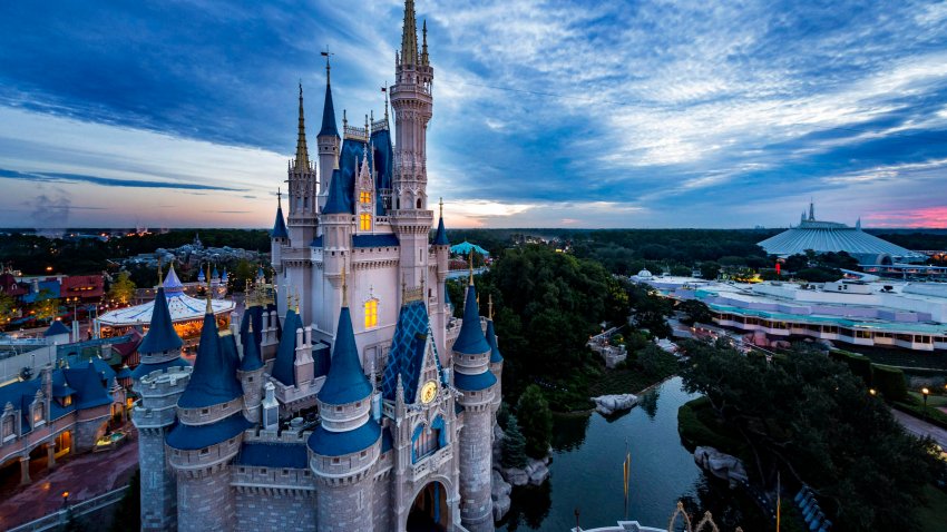 LAKE BUENA VISTA, FL – OCTOBER 8:  In this handout photo provided by Walt Disney World Resort, Magic Kingdom Park (pictured) is seen on October 8, 2014. Magic Kingdom Park and Disney’s Animal Kingdom will begin to reopen on July 11, 2020, followed by EPCOT and Disney’s Hollywood Studios on July 15, 2020. (Photo by Matt Stroshane/Walt Disney World Resort via Getty Images)