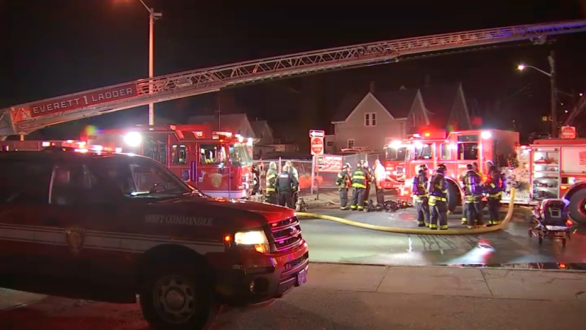 Fire in Everett MA NBC Boston