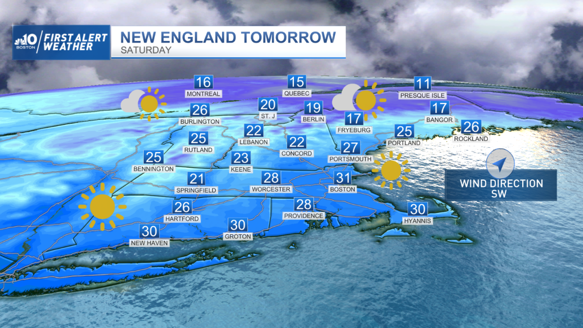 New England Weather Today Cold Air Coming Back NBC Boston