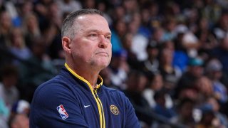 Denver Nuggets head coach Michael Malone looks on during a game against the Phoenix Suns.