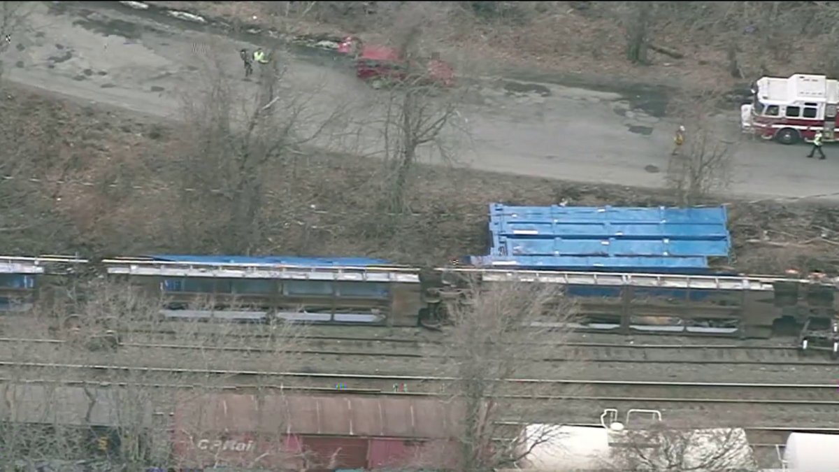 Freight Train Derails in Ayer, MA NBC Boston