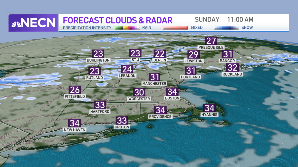 New England Weather: Rain, Sleet, Snow Showers Coming Soon – NBC Boston