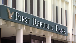 First Republic Bank sign.