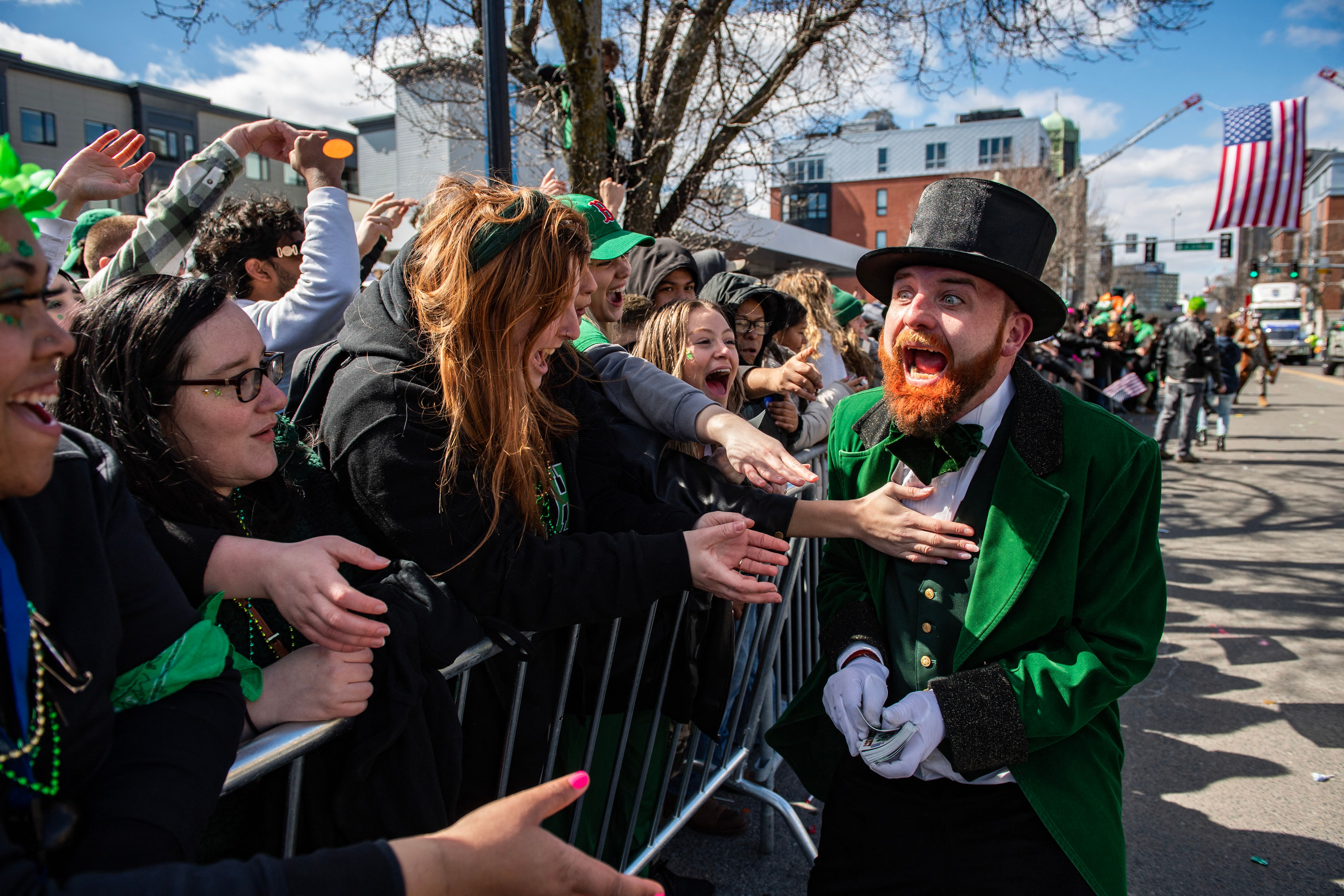 Shivering Shamrocks, Lucky Leprechauns at Bustling Boston St. Patrick's Parade: PHOTOS