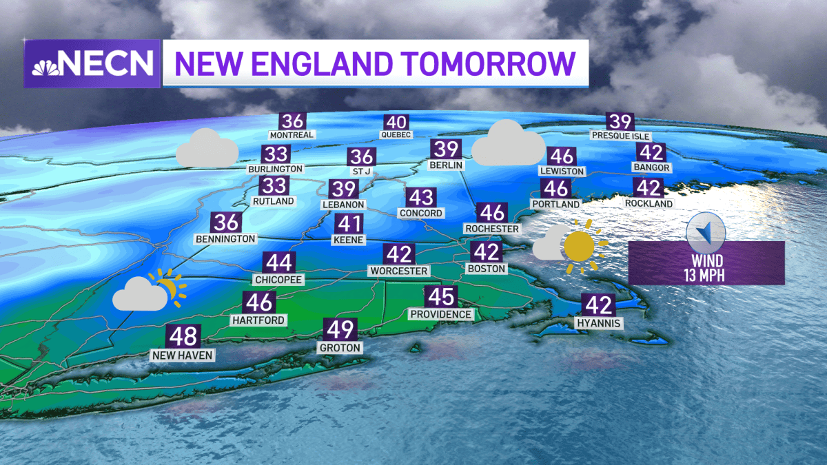 New England Weather Today is Cloudy With Chance for Rain – NBC Boston