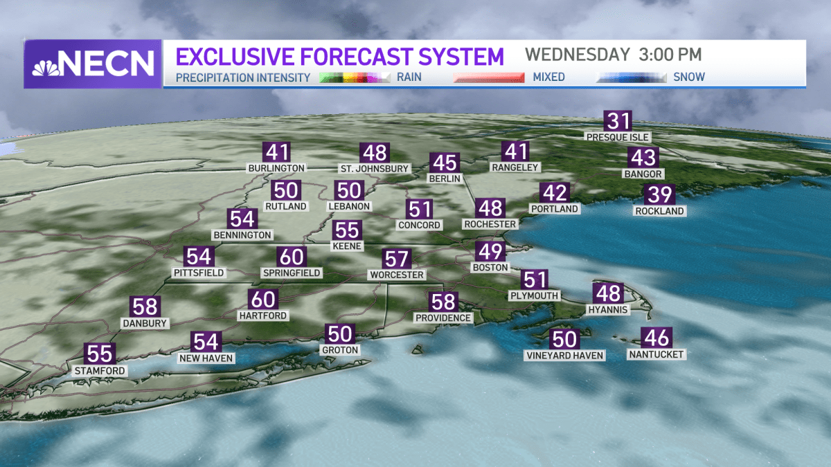 Boston MA Weather Today Cloudy, But Dry and Showers Tomorrow NBC Boston