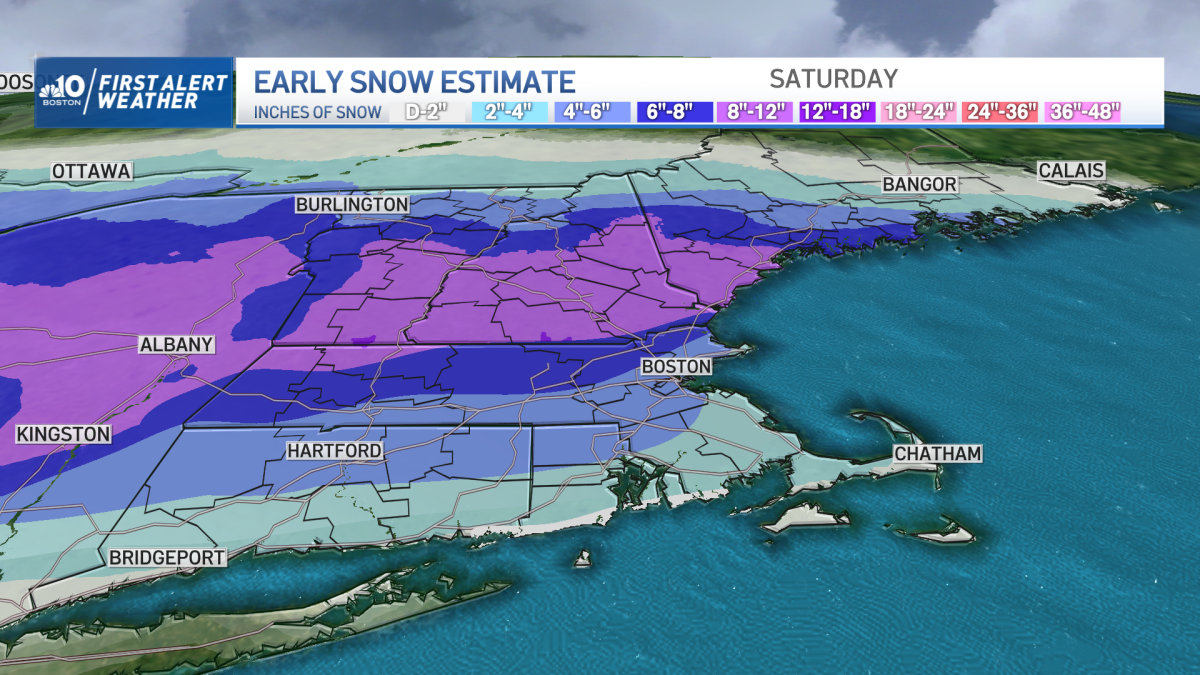 Boston MA Snow Storm Tomorrow Night How Much Snow Will We Get NBC Boston