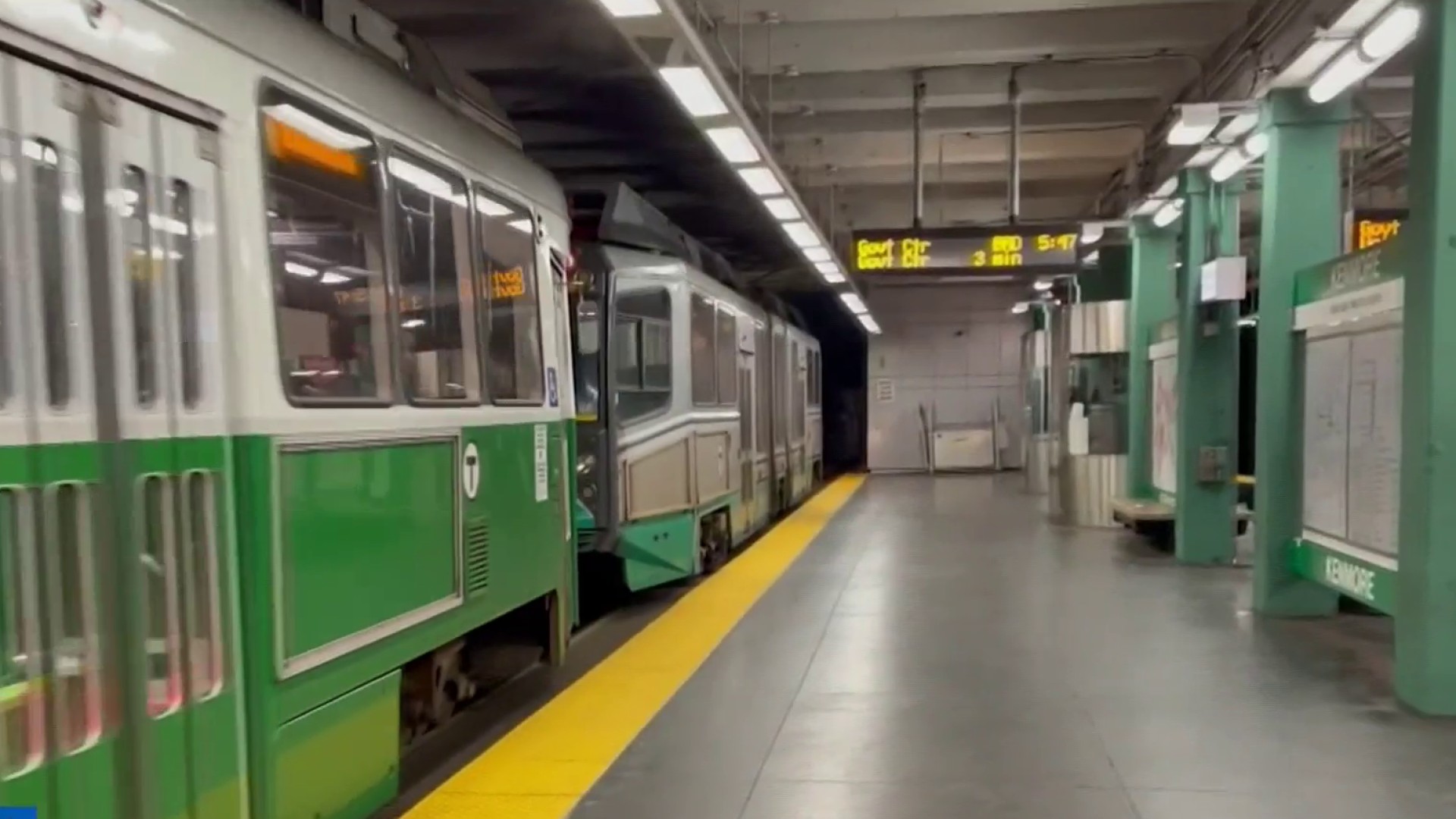 Service Resumes On MBTA Green Line C And D Branches NBC Boston   Video 14 