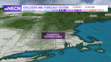 Expected snow totals across New England by Sunday, March 12, 2023.