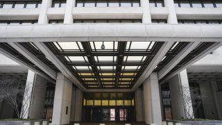 WASHINGTON D.C., UNITED STATES – DECEMBER 26: The International Monetary Fund (IMF) building is seen in Washington D.C., United States on December 26, 2022. (Photo by Celal Gunes/Anadolu Agency via Getty Images)