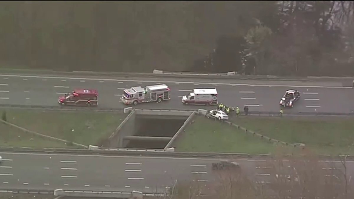 Crash in Newbury on I95 North at Exit 81 NBC Boston