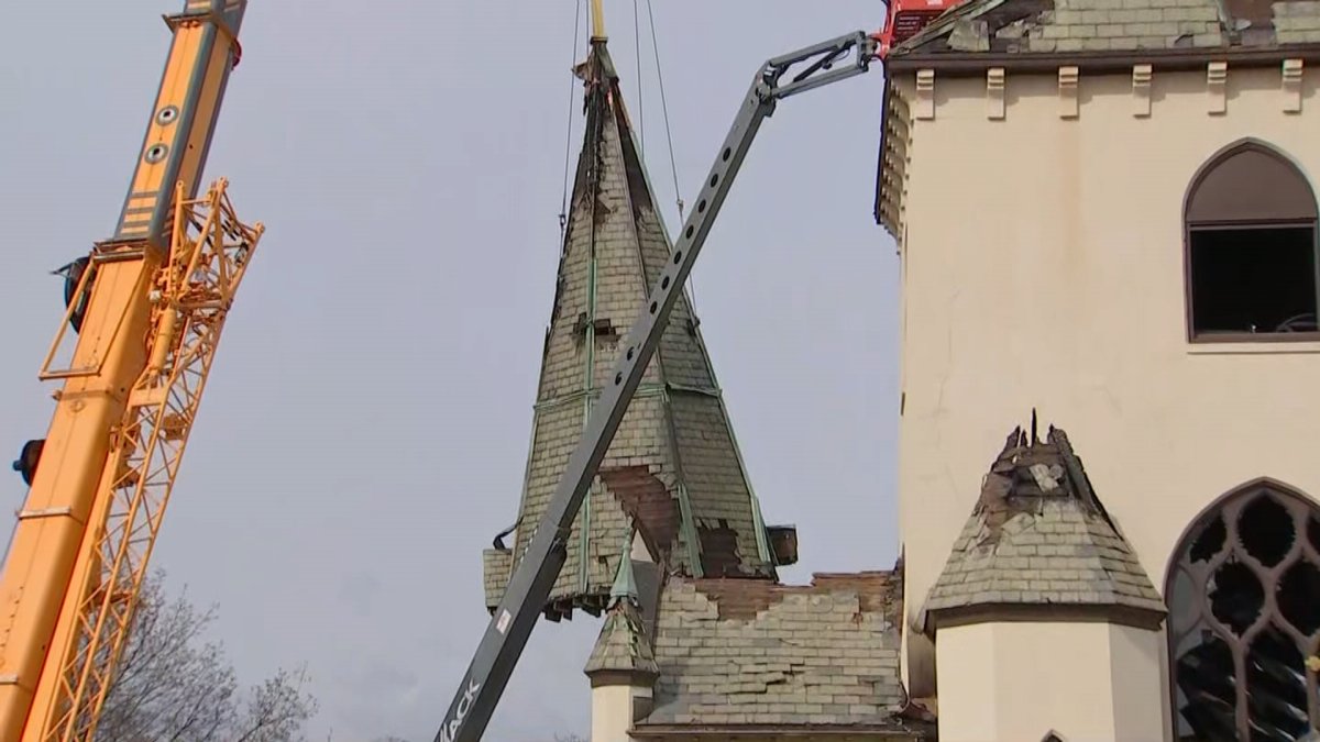 Steeple removed from faith lutheran church in cambridge nbc boston