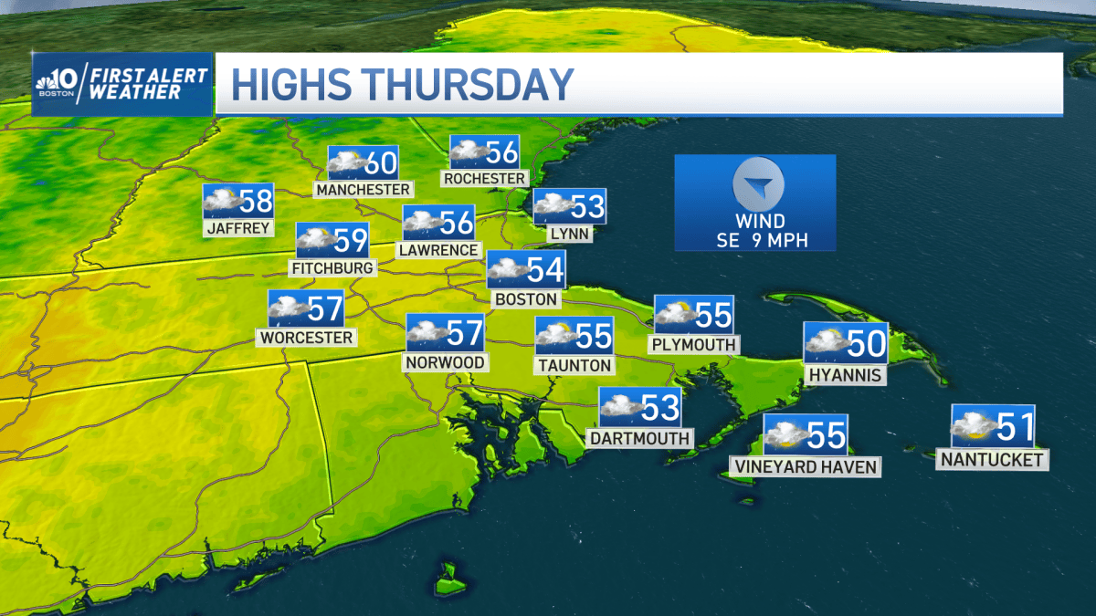 Boston MA Weather: Showers On an Off Today in New England – NBC Boston