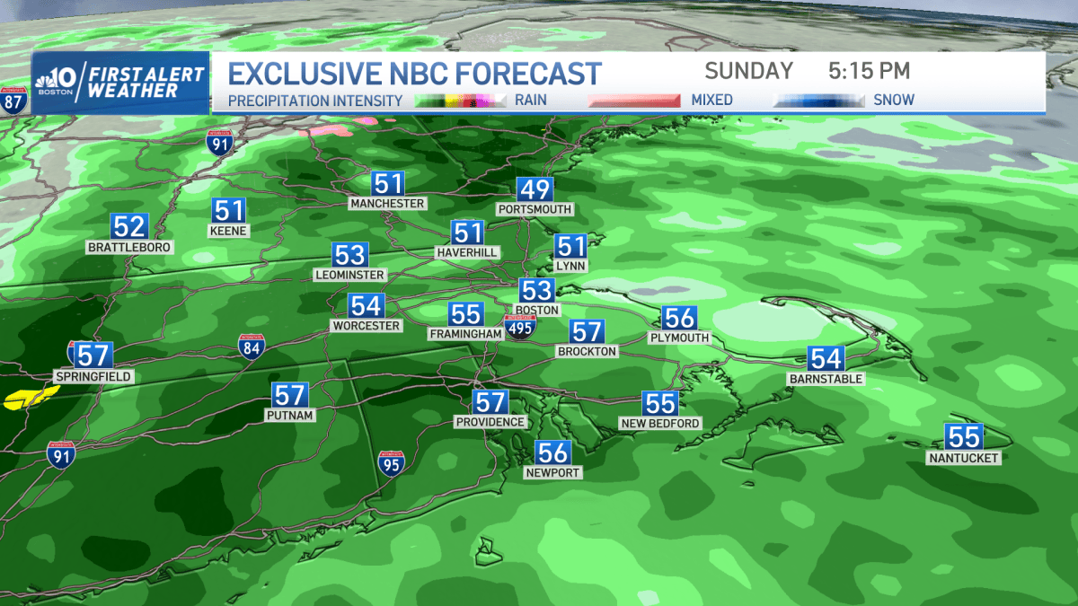Boston Weather: Rain and Thunderstorms Through New England on Sunday ...