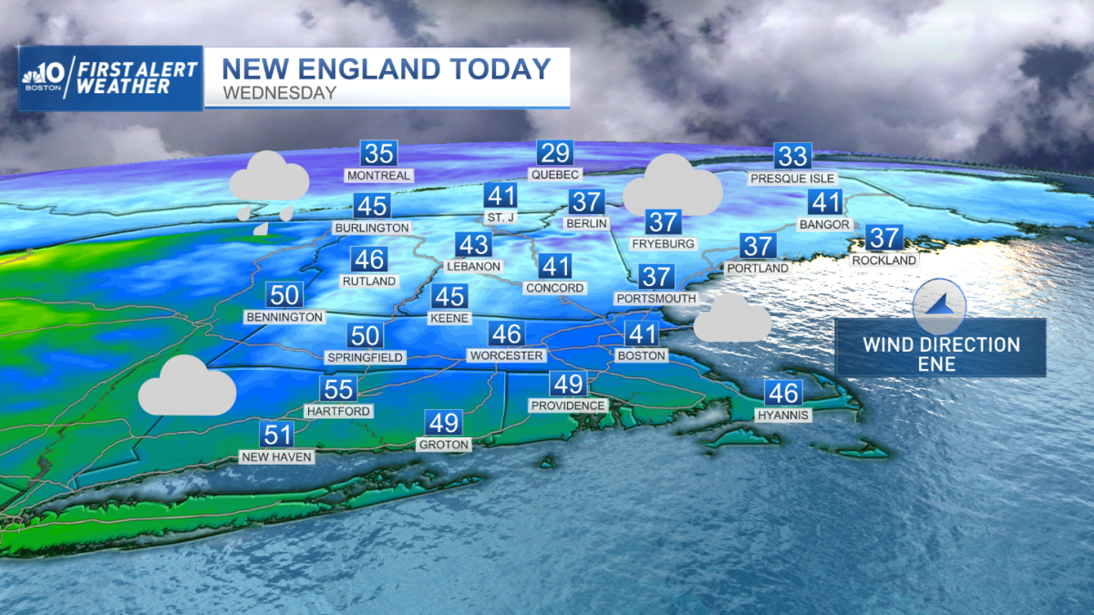 Boston MA Weather Chilly Temperatures Today, Warm Up Coming Soon NBC