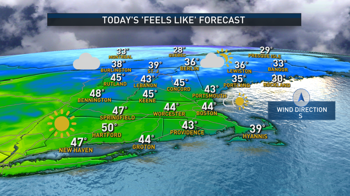 Boston MA Weather Today Dry Air, Wind Gusts, Highs in the 50s NBC Boston