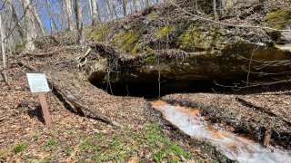 An abandoned coal mine near Athens, Ohio