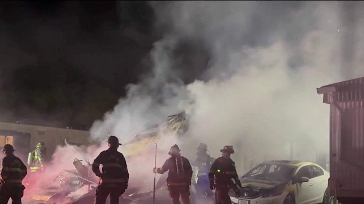 Fire Destroys Mobile Home in Danvers – NBC Boston