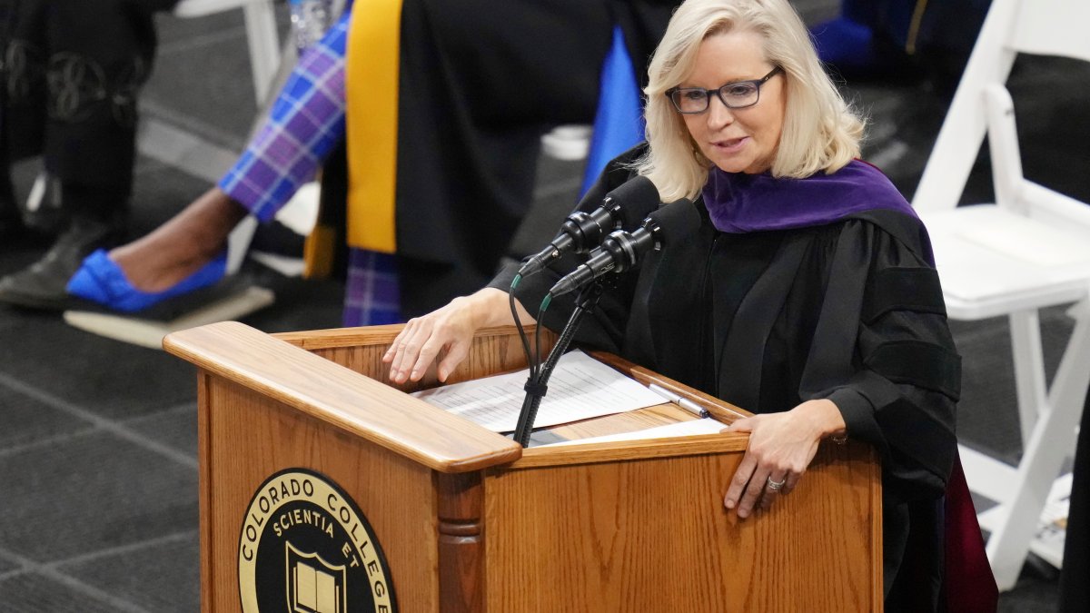 Liz Cheney Delivers Commencement Address at Alma Mater NBC Boston