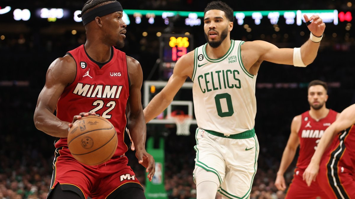 Tatum and Brown combine for 57 as Celtics top Heat