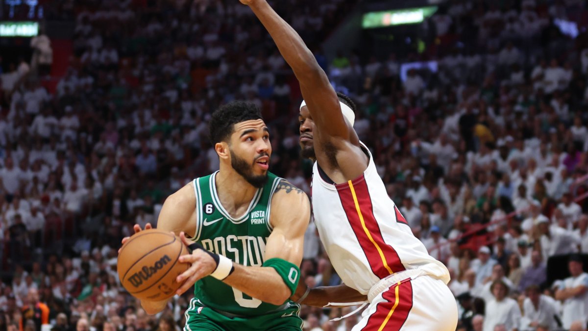 Tatum and Brown combine for 57 as Celtics top Heat