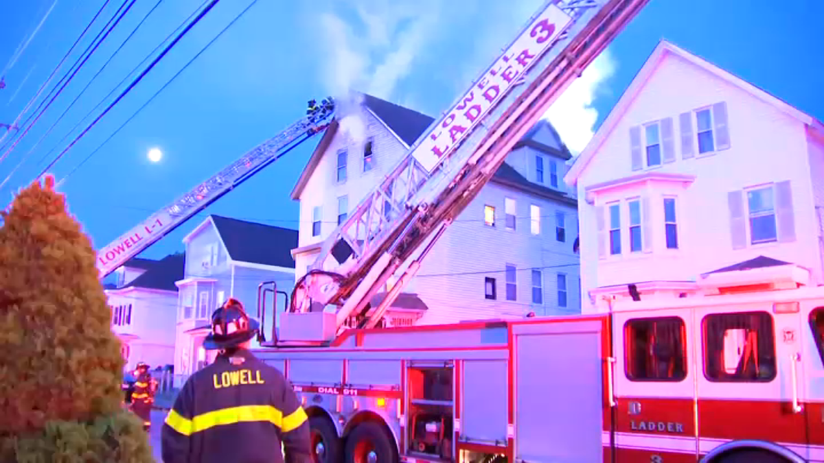 Lowell MA Fire Today on Andrews Street NBC Boston