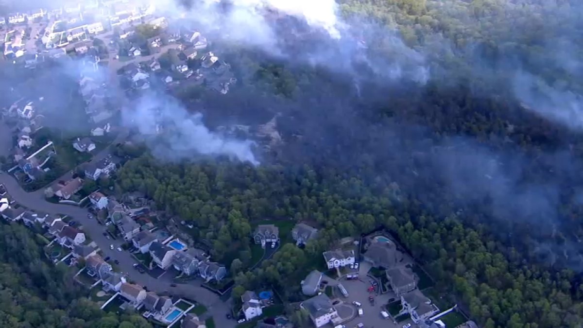 Lynn Brush Fire Burning Near Walden Pond NBC Boston