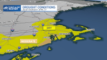 Drought conditions in Eastern Massachusetts shown as a map