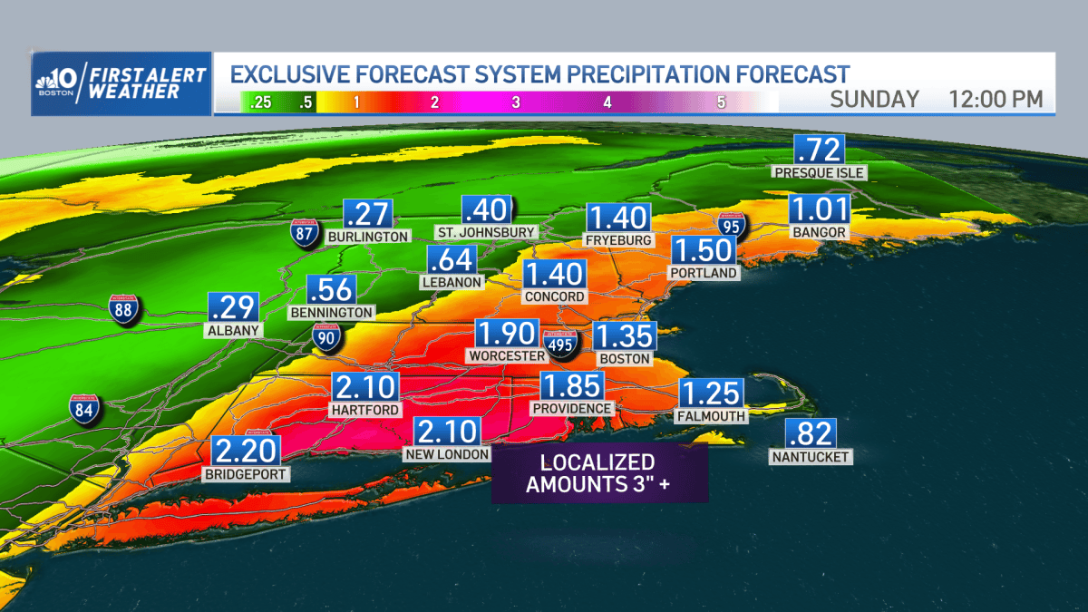 Rainy and Windy Saturday Night in New England – NBC Boston