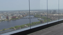 A view from View Boston, the new observatory atop the Prudential Center that's opening in June.